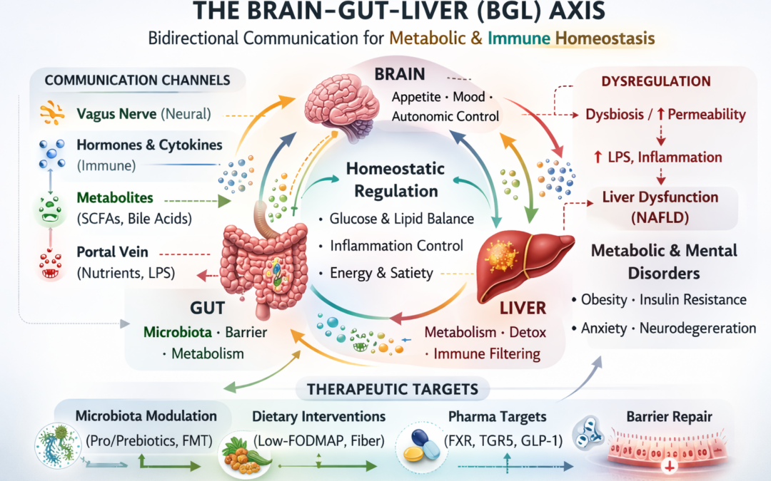 Brain, Gut, Liver Homeostasis