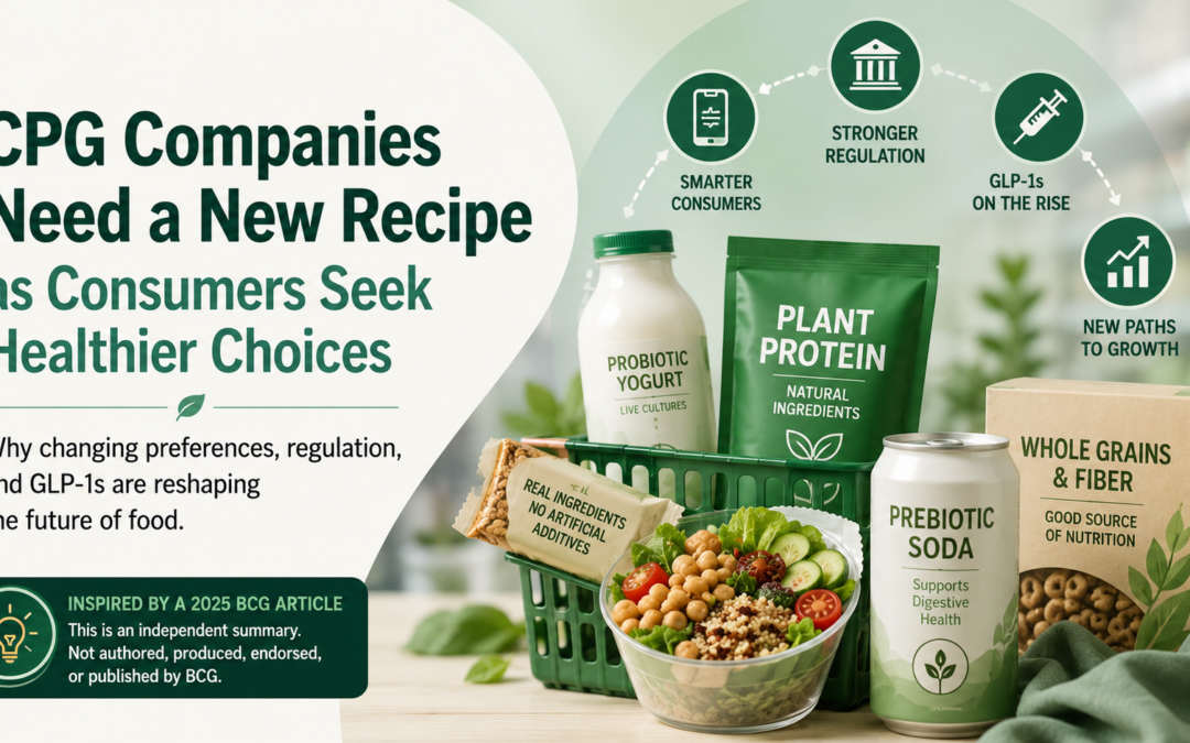 CPG Companies Need a New Recipe as Consumers Seek Healthier Choices